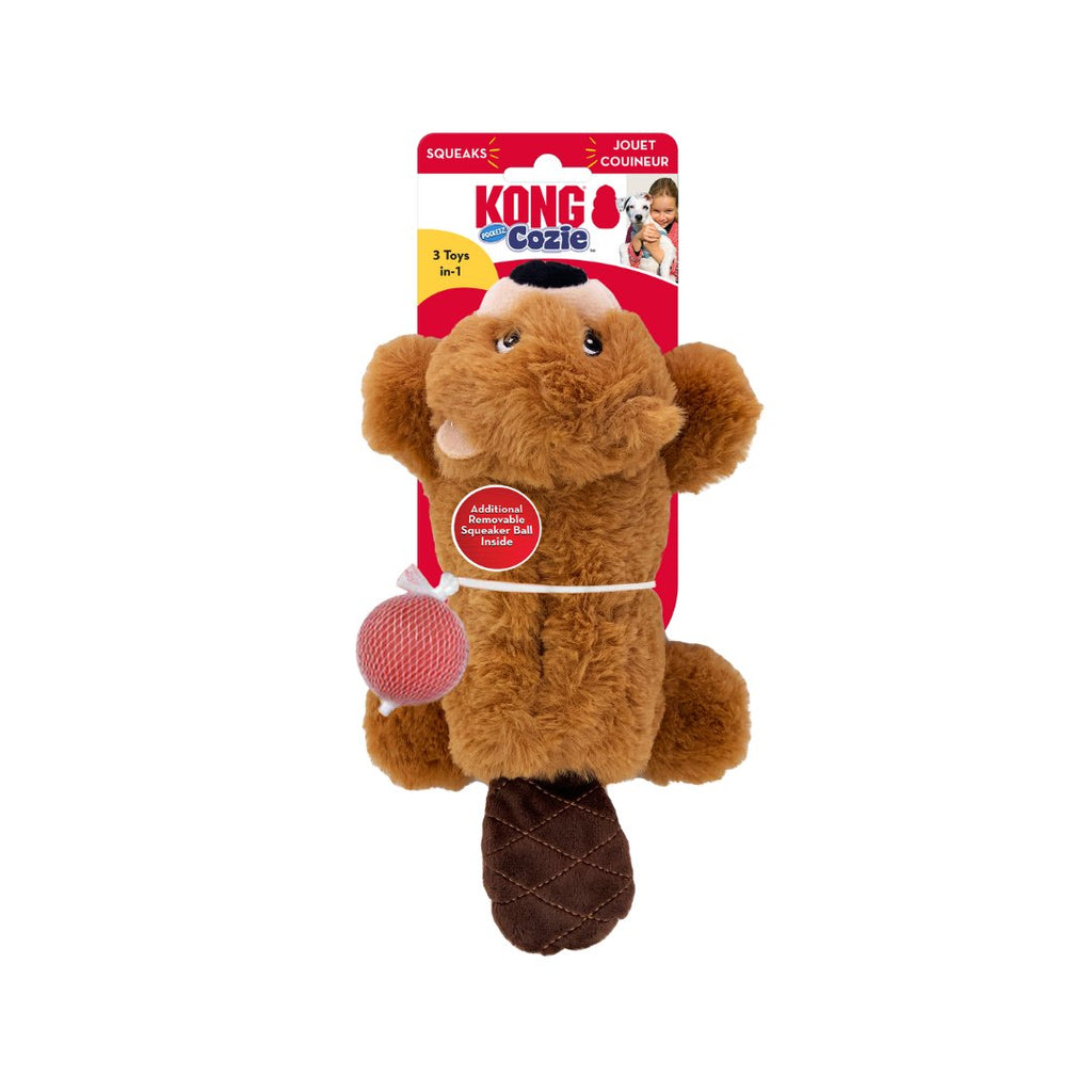 KONG Cozie Pocketz Beaver Small - The Urban Pet Store - Dog Toys