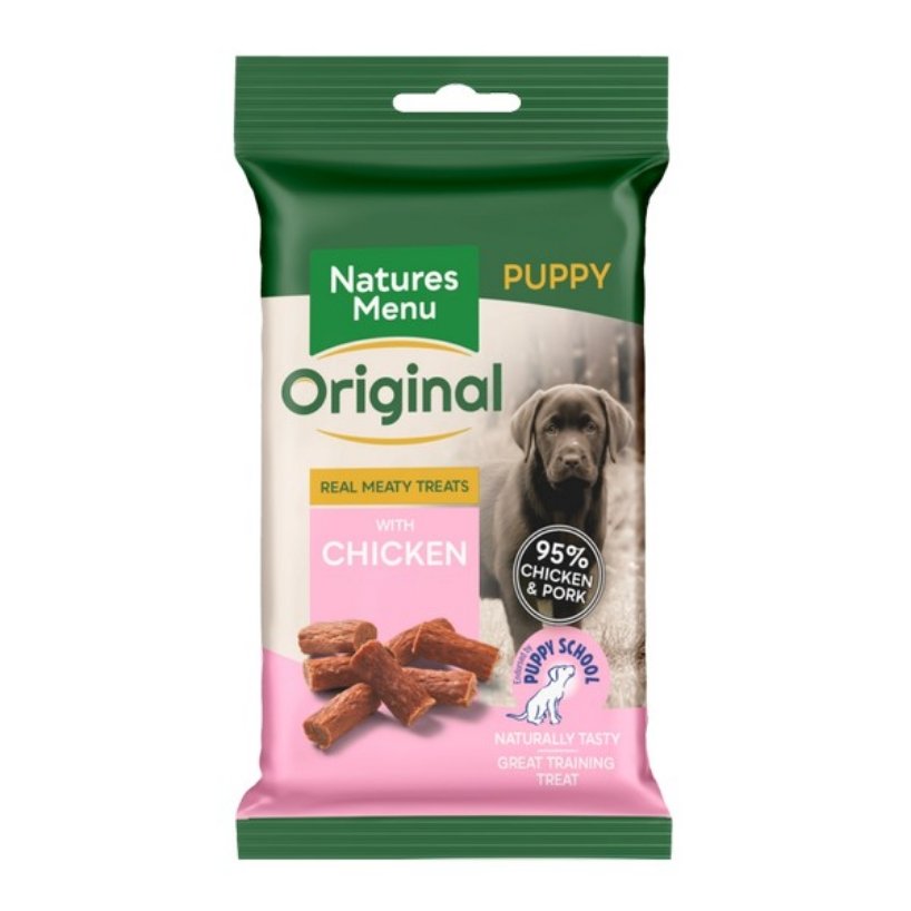 Natures Menu Real Meaty Treats Chicken for Puppies 60g - The Urban Pet Store -