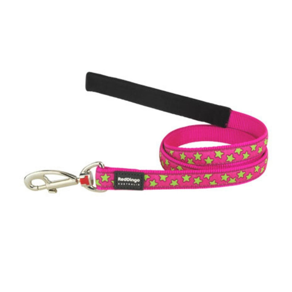 Red Dingo Pink Star Dog Lead - The Urban Pet Store - Dog Apparel