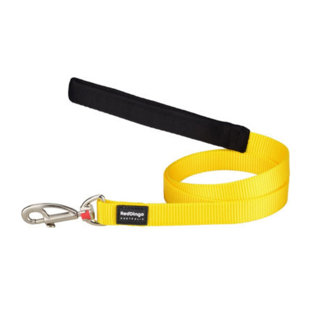 Red Dingo Plain Yellow Dog Lead - The Urban Pet Store - Dog Apparel