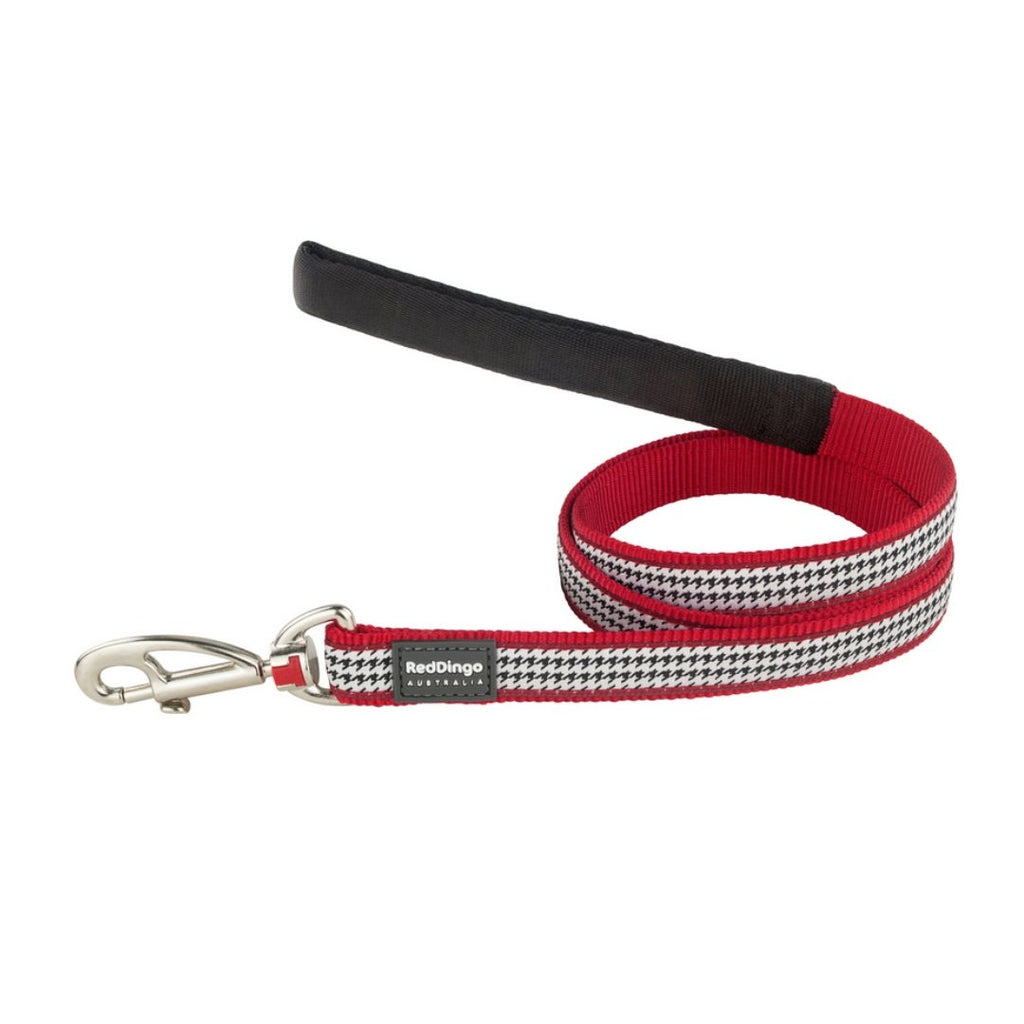 Red Dingo Red Dogtooth Dog Lead - The Urban Pet Store - Dog Apparel