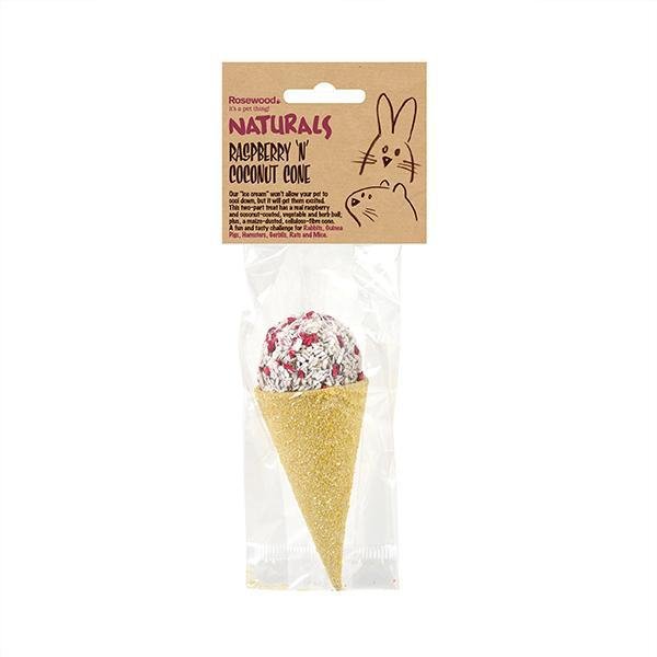 Rosewood Raspberry 'n' Coconut Cone - The Urban Pet Store - Small Animal Treats