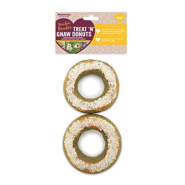 Rosewood Treat 'n' Gnaw Donuts 2pcs - The Urban Pet Store - Small Animal TreatsRosewood5025659199108