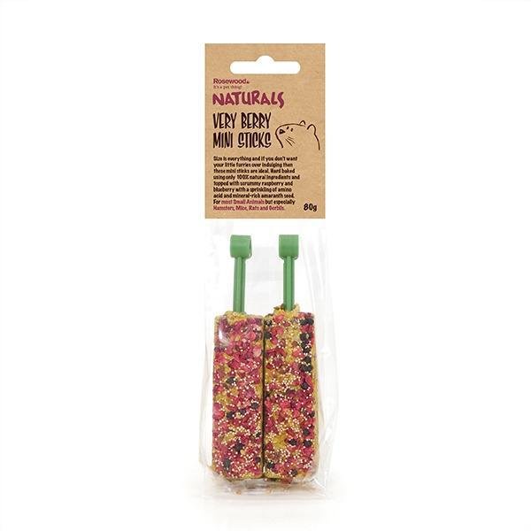 Rosewood Very Berry Mini Sticks 2pc - The Urban Pet Store - Small Animal TreatsRosewood5025659195018