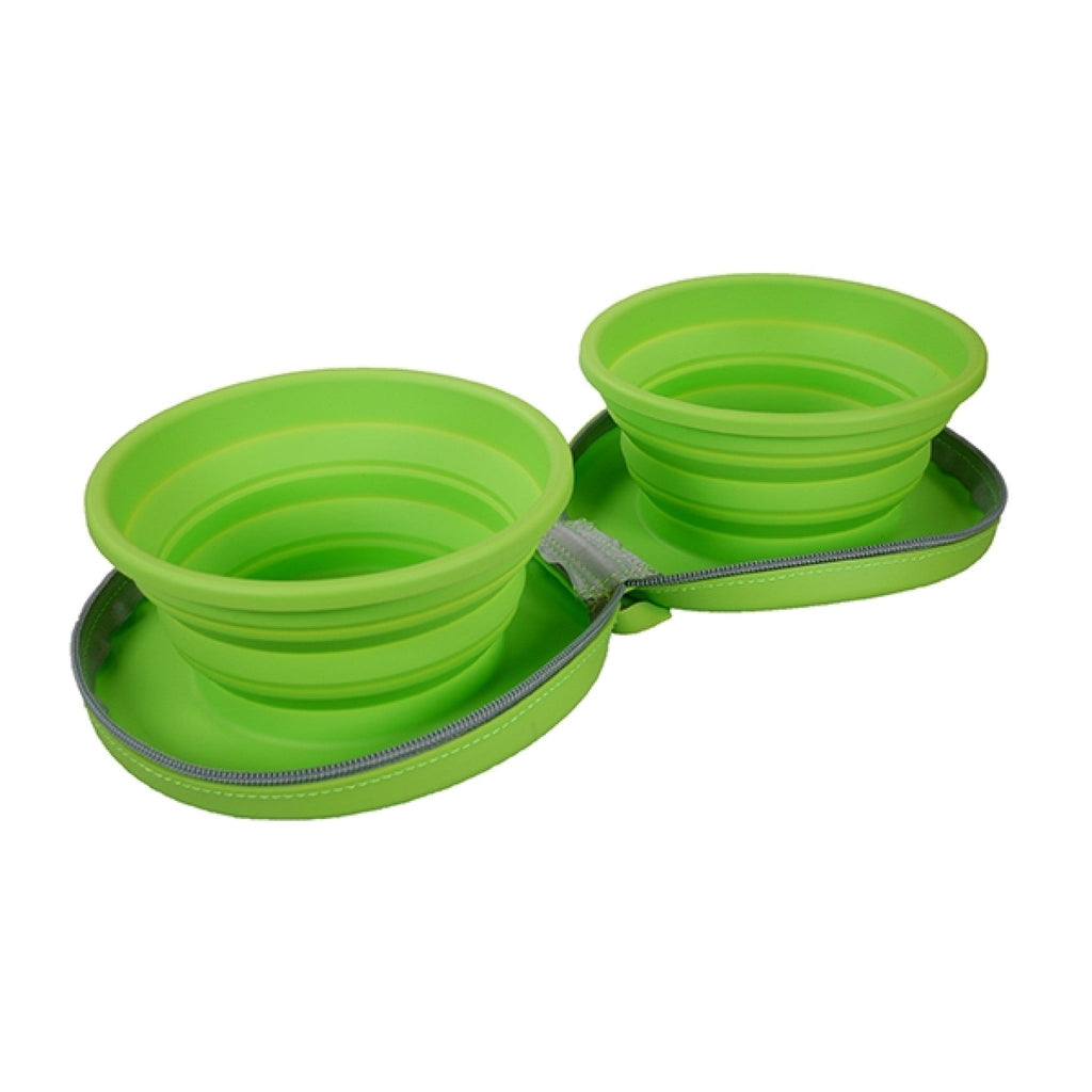 Travel Dual Zip Up Bowls - The Urban Pet Store - Pet Bowls, Feeders & Waterers