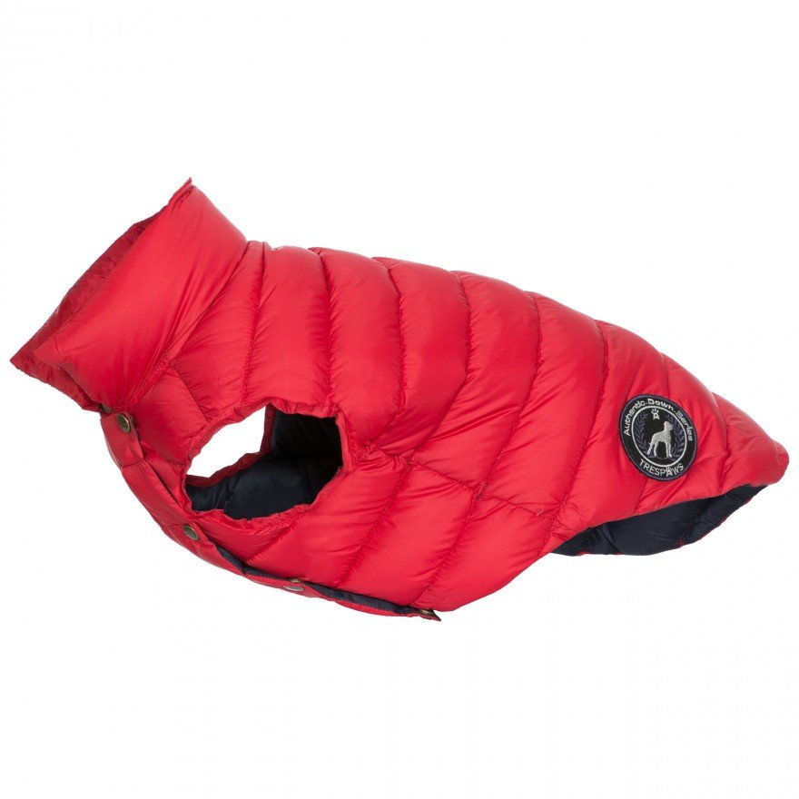 Trespaws Dogby Down Jacket, Postbox Red - The Urban Pet Store - Trespaws5045274798395
