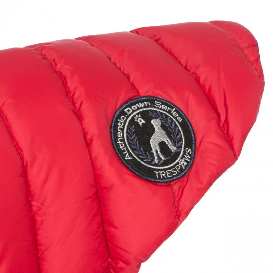 Trespaws Dogby Down Jacket, Postbox Red - The Urban Pet Store - Trespaws5045274798395