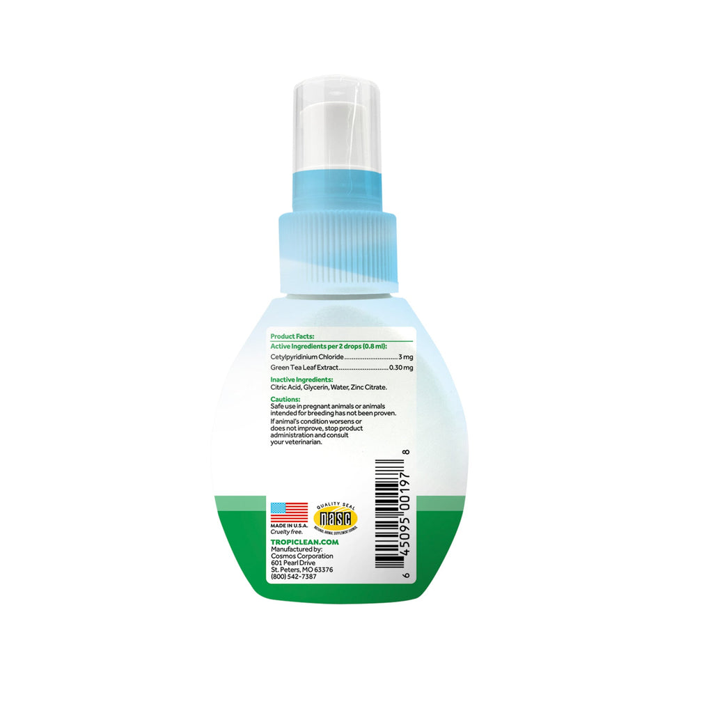 Tropiclean Fresh Breath Drops - The Urban Pet Store - Tropiclean645095001978