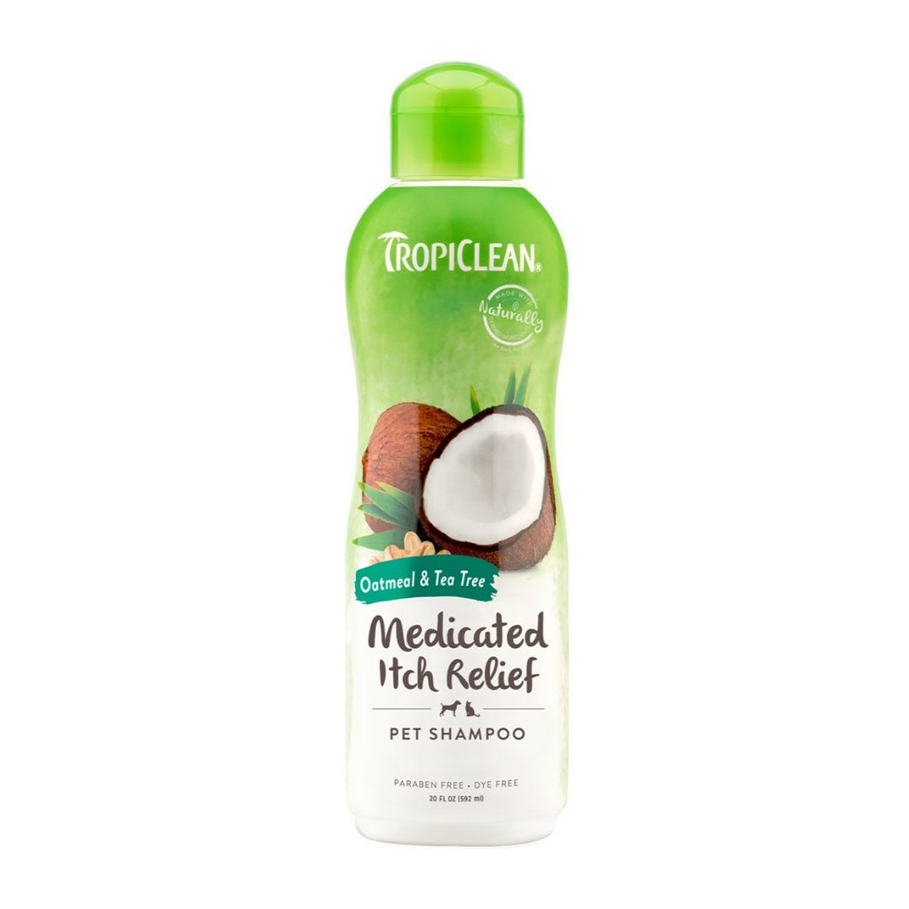 Tropiclean Medicated Oatmeal & Tea Tree Pet Shampoo 355ml - The Urban Pet Store - Pet Shampoo & Conditioner Tropiclean