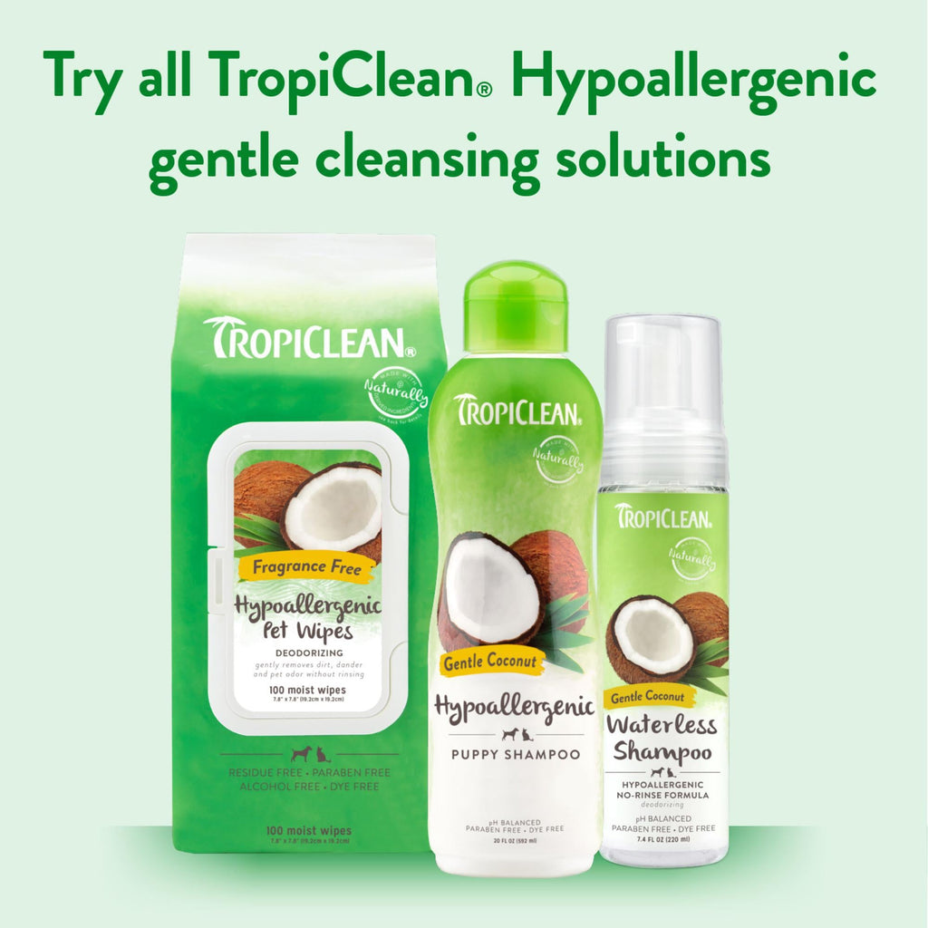 TropiClean Tropiclean Hypoallergenic Wipes 100s - The Urban Pet Store - Dog Supplies