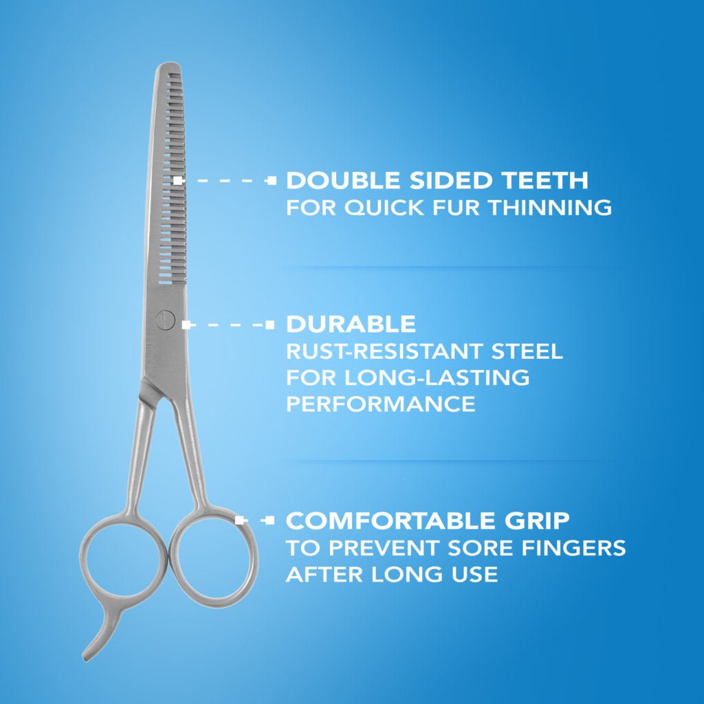 Wahl Steel Thinning Scissors 6.5″ - The Urban Pet Store - Pet Grooming Supplies